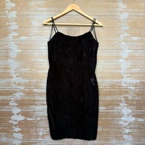 Vintage Velvet Sheath Dress Whimsy Goth Grunge Witchy Boho Halloween Juniors 9
